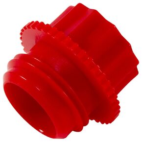 Caplugs 99394672 Plastic Threaded Plug for Pipe Fittings. P-28B, PE-HD, to plug thread size 1/4 NPT", Red (Pack of 200)