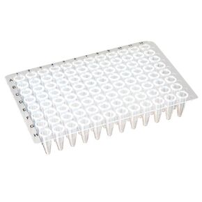 Globe Scientific PCR-NS-02 PCR Plate, 96-Well, Flat Top, Clear, 0.2mL Capacity, Pack of 100