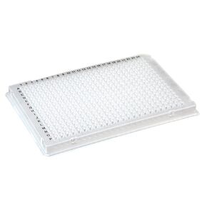 Globe Scientific PCR-384-ABIW PCR Plate, 384-Well, A24 Single Notch Design, ABI-Style, White, Pack of 100