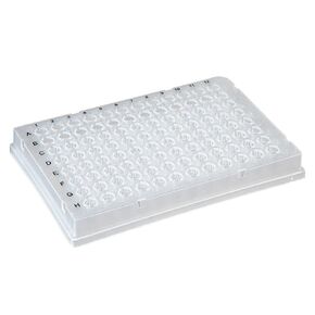 Globe Scientific PCR-FS-02 PCR Plate, 96-Well, Full Skirt, Clear, 0.2mL, Pack of 100