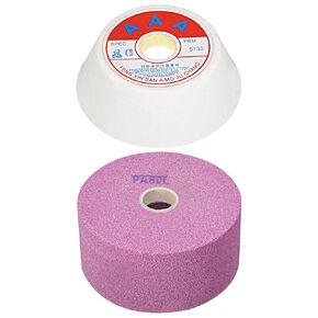 uxcell 4-Inch Flaring Cup Grinding Wheel 80 Grits White, Pink Aluminum Oxide Surface Grinding Ceramic Tool