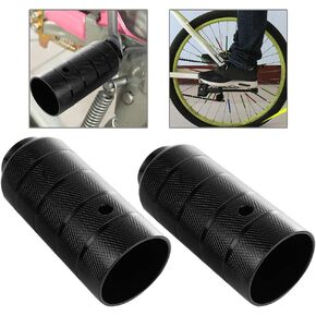 VBESTLIFE Bike Rear Stunt Pegs, 1 Pair Steel Foot Stand Pegs for BMX Axle Peg