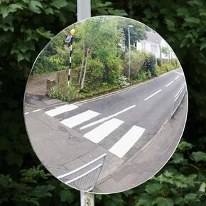 Gatuida Convex Traffic Mirror Security Corner Mirror 15cm 6 Inch Rounf Blind Spot Mirror Safety Mirror for Driveway Garage Warehouse Office Indoor Outdoor