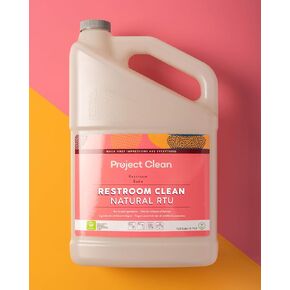 Commercial Restroom Cleaner, Multi-Surface Cleaner, Non-Toxic, Eco-Friendly & Plant-Based, Ready to Use, Non-scented, Washroom Bathroom Solution, ECOLOGO Certified, 128 fl Oz (1)