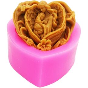 Longzang Peacock Mould S364 Art Silicone Soap Craft DIY Handmade Candle Molds