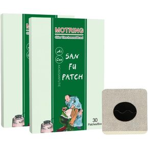 Moxibustion Patches 60PCS Chinese Traditional Paste for Neck, Shoulder, Back, Waist, Hand, Feet Sanfu Tie 三伏贴