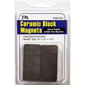 Ceramic Block Magnets, 2 Pc.