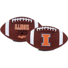 NCAA Game Time Full Size Football , Illinois Fighting Illini, Brown, Full Size