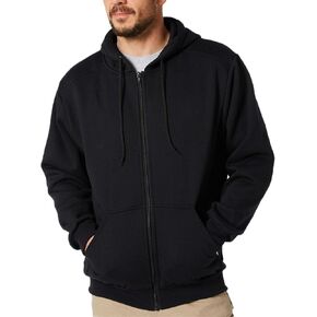 Mens Zip Up Hoodie Long Sleeve Fleece Full-zip Hooded Sweatshirt Pullover With Kangaroo Pocket S-3XL