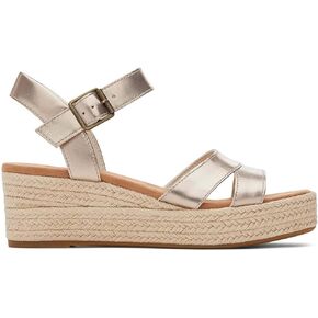 Wedge Sandals for Women Wedge Shoes Platform Sandals Dressy Strappy Comfortable Open Toe Ankle Summer Sandals-Silvery