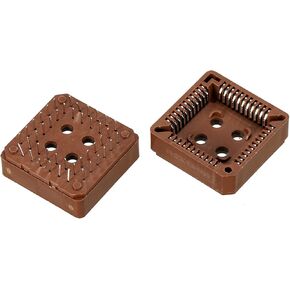 PATIKIL PLCC44P IC Socket 44Pin 2.54mm Pitch DIP Through Hole Mounting for PCB Board Pack of 4