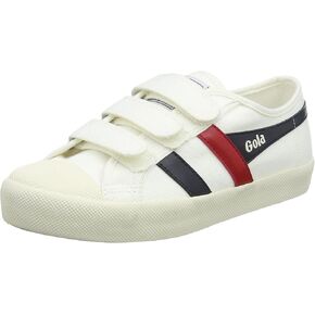 حذاء رياضي نسائي من Gola Coaster Strap، أبيض فاتح/أخضر داكن، 8.5