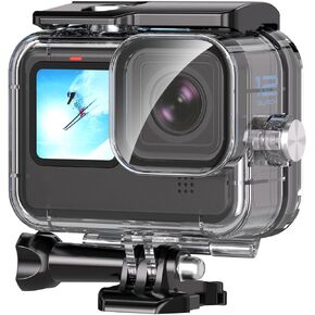 حافظة مقاومة للماء مع مرشحات غوص لـ Go Pro Hero 12 Black/Hero 11 Black/Hero 10 Black/Hero 9 Black، طقم غوص مبيت واقٍ تحت الماء بطول 230 قدمًا/70 مترًا، ملحق غوص لكاميرا الحركة الاحترافية