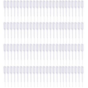 TAODAN 100PCS 0.2ml Capacity Disposable Graduated Pipettes Polyethylene Droppers Pipettes Suitable for Test Lab Chemistry Electronics Liquids