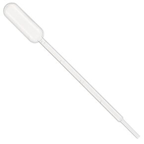 Globe Scientific 137010 LDPE Graduated Transfer Pipet, Large Bulb, Non-Sterile, 150mm Length, 5.0mL Capacity (Pack of 5000)