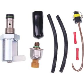ZTUOAUMA 6.0 IPR Injector Pressure Regulator Valve ICP Sensor 5C3Z-9C968-CA 5C3Z9C968-CA 1845428C91 4C3Z-9F383-AB for Ford Super Duty F250 F350 F450 F550 E350 E450 Excursion 6.0L Diesel Turbocharged