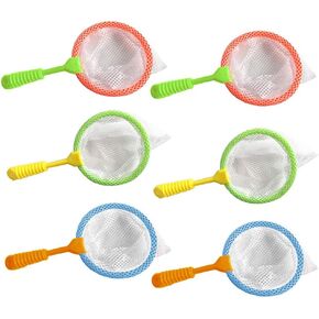 Shindel 6PCS Butterfly Bug Net for Kids, Insect Collecting Net Bug Catcher Outdoor Tools, Colorful Early Learning Tool for Specimen Observation, Gift for 3-10 Years Old Kids
