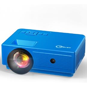 ARTSEA Portable Bluetooth Mini Projector - HD 1080P Supported Movie Projector for iPhone, Home Theater Video Projector Compatible with iOS/Android Phone/Tablet/Laptop/PC/TV Stick/Box/USB Drive/DVD