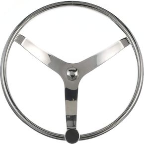 Seachoice 3 Spoke Sports Steering Wheel w/Turning Knob
