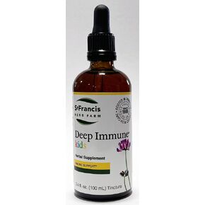St. Francis Herbal - Deep Immune Tincture for Kids 100 ml - Natural Immune Support Booster - Vegetarian - Organic Herbs