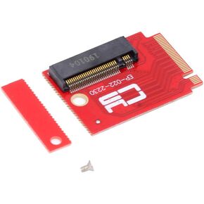 xiwai PCI-E 4.0 NVME M-Key 22x30mm to 22x80mm 90 Degree Angled Extension SSD Upgrade Adapter Compatible with ROG Ally Gaming