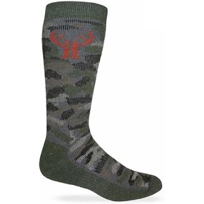 Huntworth 2 Pack Men's Camo Wool Blend Boot Sock