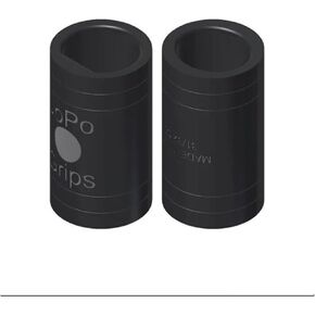 Bowlerstore Products JoPo Power Oval/Oval Dots Finger Insert Black- Pack of 2 13/16