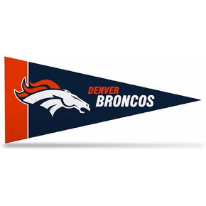 Rico Industries NFL Denver Broncos 8-Piece 4-Inch by 9-Inch Classic Mini Pennant Décor Set