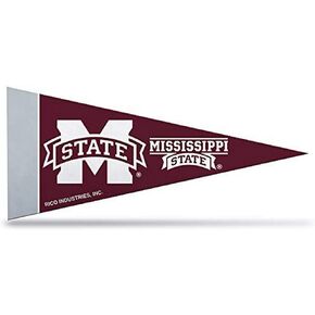 Rico Industries NCAA Mississippi State Bulldogs 4-Inch by 9-Inch Classic Mini Pennant Décor