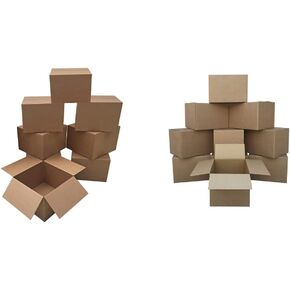 uBoxes Large Moving Boxes 20" x 20" x 15" (Pack of 8)