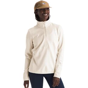 THE NORTH FACE Women's Canyonlands ¼ Zip Sweatshirt, White Dune Heather, Large