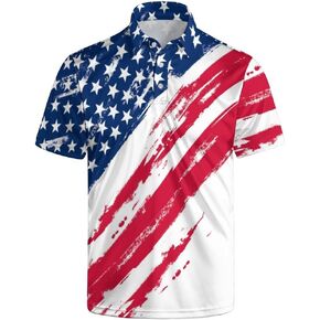 Golf Shirts for Men Funny Polo Shirt Short Sleeve Performance Moisture Wicking Quick Dry Mens Hawaiian Polo Shirt