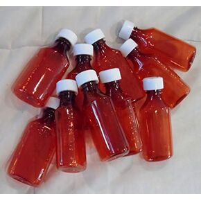 Graduated Oval 2 Ounce Amber RX Medicine Bottles w/Caps-Case of 200-Pharmaceutical Grade-The Ones We Sell to Pharmacies, Physicians, Labs, Hospitals
