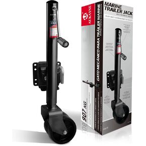 Trailer Jack with Wheel- 2000 LBs, Heavy Duty Longer Lifespan Boat Trailer Jack, 12" Lift Galvanized
