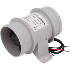3 inch Inline Blower,12V Silent Inline Blower Marine Bilge Air Blower Inline Duct Fan for Yachts Boats Air Circulation