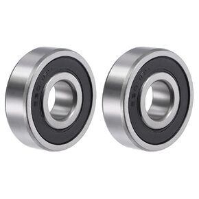 uxcell 6208-2RS Deep Groove Ball Bearings 40mm Bore 80mm OD 18mm Thick Double Sealed Chrome Steel 2pcs
