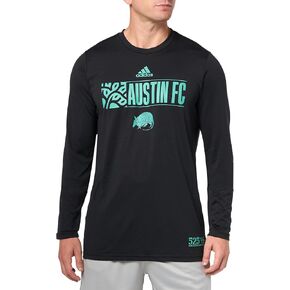adidas Men's Austin Fc Long Sleeve Pre-Game T-Shirt