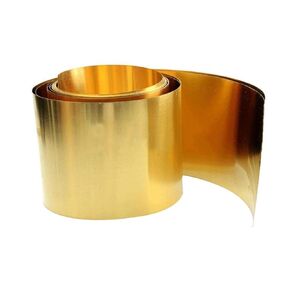0.1mm x 200mm x 1000mm H62 Brass Metal Thin Sheet Foil Plate Roll