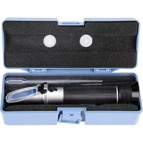 Alcohol Refractometer, Professional Handheld Alcohol 0-80% Test Refractometer Tester Meter Measure Instrument for Testing Distilled Beverage, Rice Wine and Wine