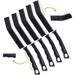 Hard Bristle Crevice Cleaning Brush, 5 Pcs Household Cleaning Brushes, Multifunctional Crevice Brush, Gap Cleaning Brush, Crevice Cleaning Tool, Small Cleaning Brushes for Tight Spaces