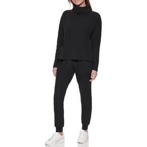 Andrew Marc womens Fleece Turtleneck Sweatshirt