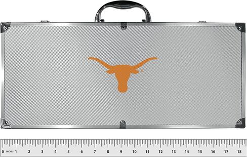 مجموعة Siskiyou Sports Fan Shop Texas Longhorns Steel Tailgater BBQ مع حقيبة مكونة من 8 قطع رمادية اللون من NCAA Siskiyou Sports Fan Shop in Saudi Arabia