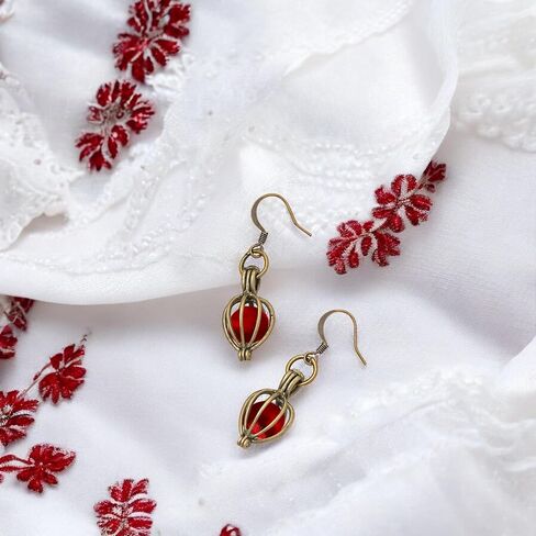 Recycled Vintage Green Beer Bottle Brass Drop Earrings in Kuwait