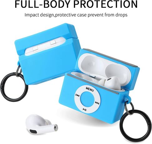 [2Pack] Maxjoy for Airpods Pro 2nd Generation Case, Silicone Protective Covers Game Player Design for Airpods Pro 2022, [Front LED Visible] Compatible with Apple Airpods Pro 2 Case in Saudi Arabia