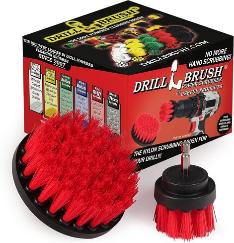 Drill Brush - Scrub Brush - Drill Brush Attachment - Cleaning Brush for Drill - Drill Brush Power Scrubber - Drill Brush Set - Boat Accessories - Hull Cleaner - Boat - Kayak - Canoe - Carpet Cleaner in Saudi Arabia