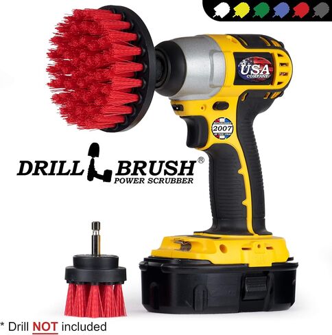Drill Brush - Scrub Brush - Drill Brush Attachment - Cleaning Brush for Drill - Drill Brush Power Scrubber - Drill Brush Set - Boat Accessories - Hull Cleaner - Boat - Kayak - Canoe - Carpet Cleaner in Saudi Arabia