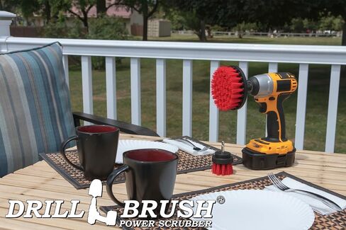Drill Brush - Scrub Brush - Drill Brush Attachment - Cleaning Brush for Drill - Drill Brush Power Scrubber - Drill Brush Set - Boat Accessories - Hull Cleaner - Boat - Kayak - Canoe - Carpet Cleaner in Saudi Arabia