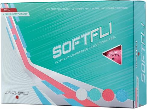 Maxfli 2021 Softfli Translucent Multicolor Golf Balls in Kuwait