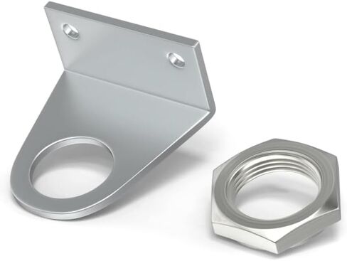 دعامة تثبيت لقضيب أسطوانة الهواء مع صواميل، دعامة تثبيت جبيرة قضيب توصيل الأسطوانة، أجزاء هوائية MA/MAL لقطر 20 مم، تجويف أسطوانة 25 مم، عبوتان in Kuwait