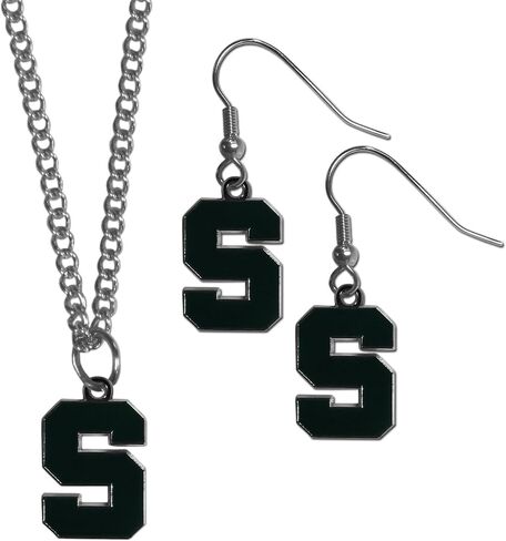 Siskiyou NCAA unisex-adult Dangle Earrings and Chain Necklace Set in Saudi Arabia